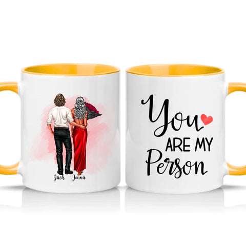 Two Tone 11oz Mug Golden Yellow