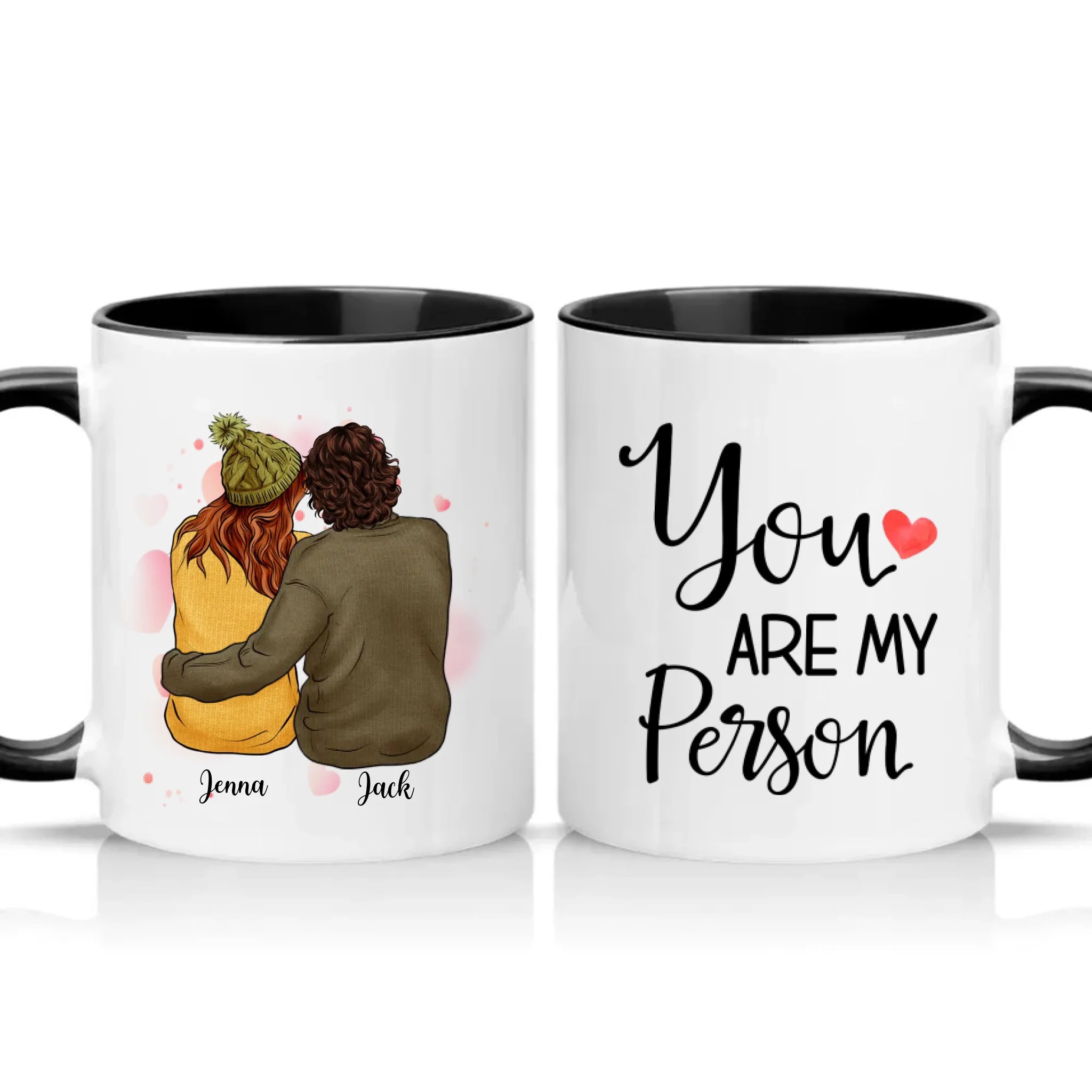 Two Tone 11oz Mug Black