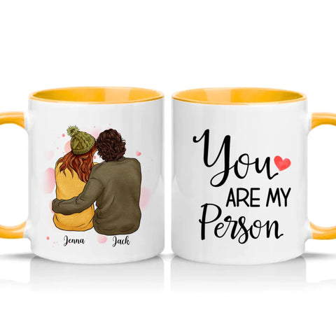 Two Tone 11oz Mug Golden Yellow