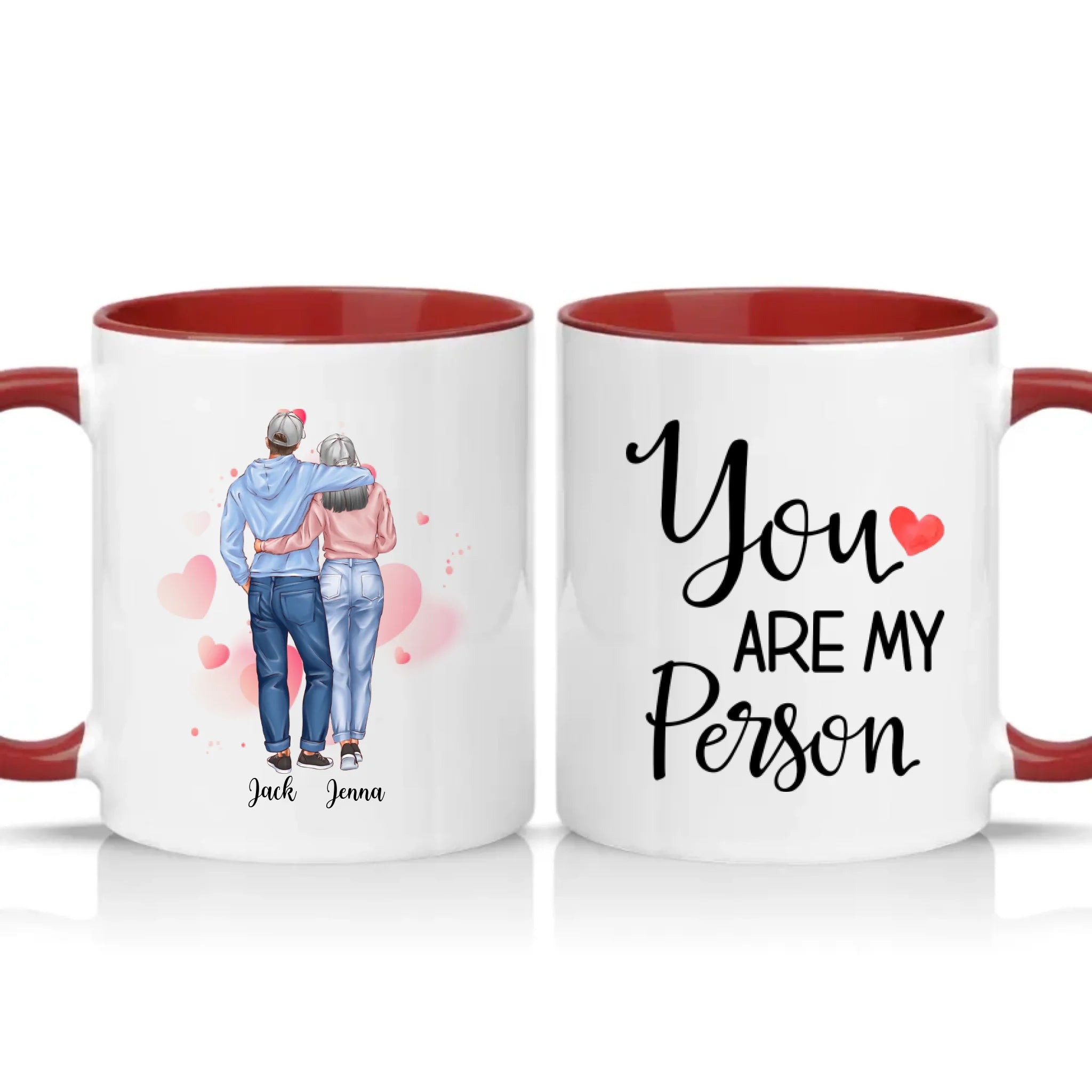 Two Tone 11oz Mug Burgundy