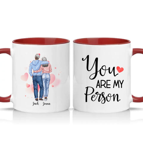 Two Tone 11oz Mug Burgundy