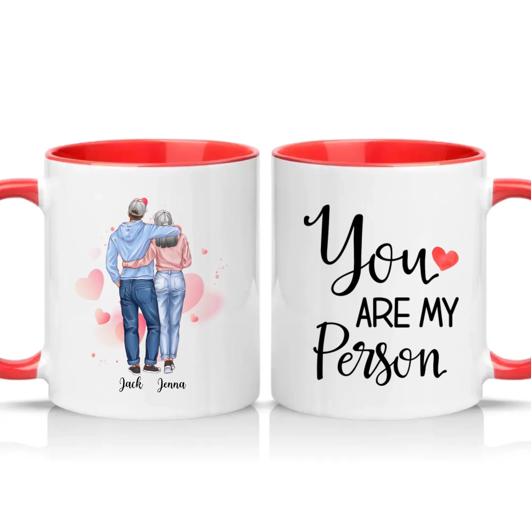 Two Tone 11oz Mug Red