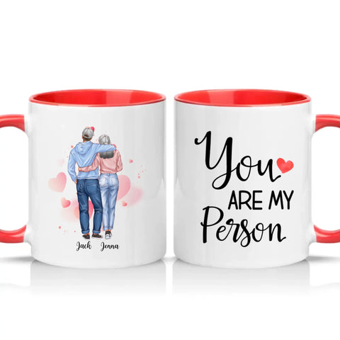 Two Tone 11oz Mug Red