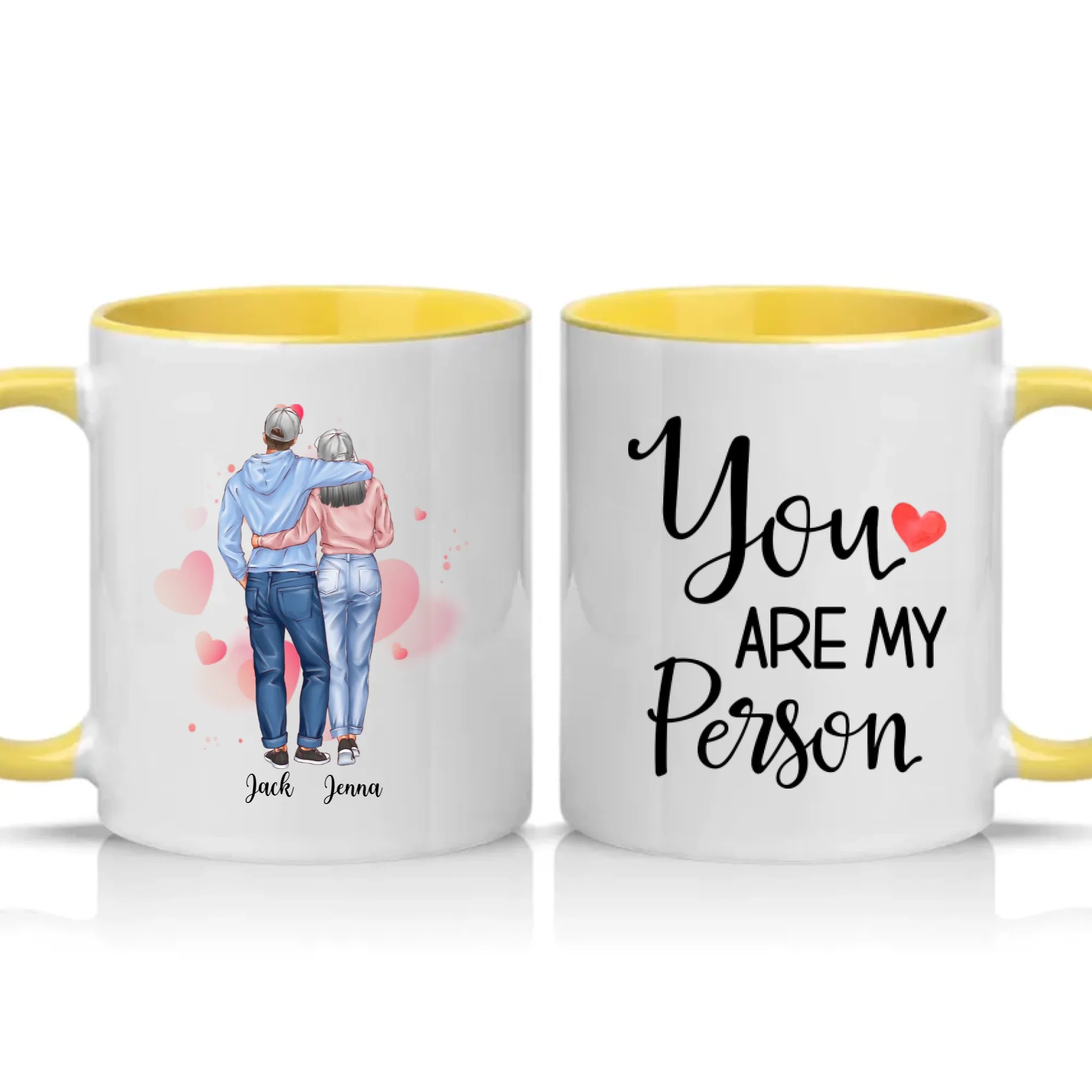 Two Tone 11oz Mug Yellow