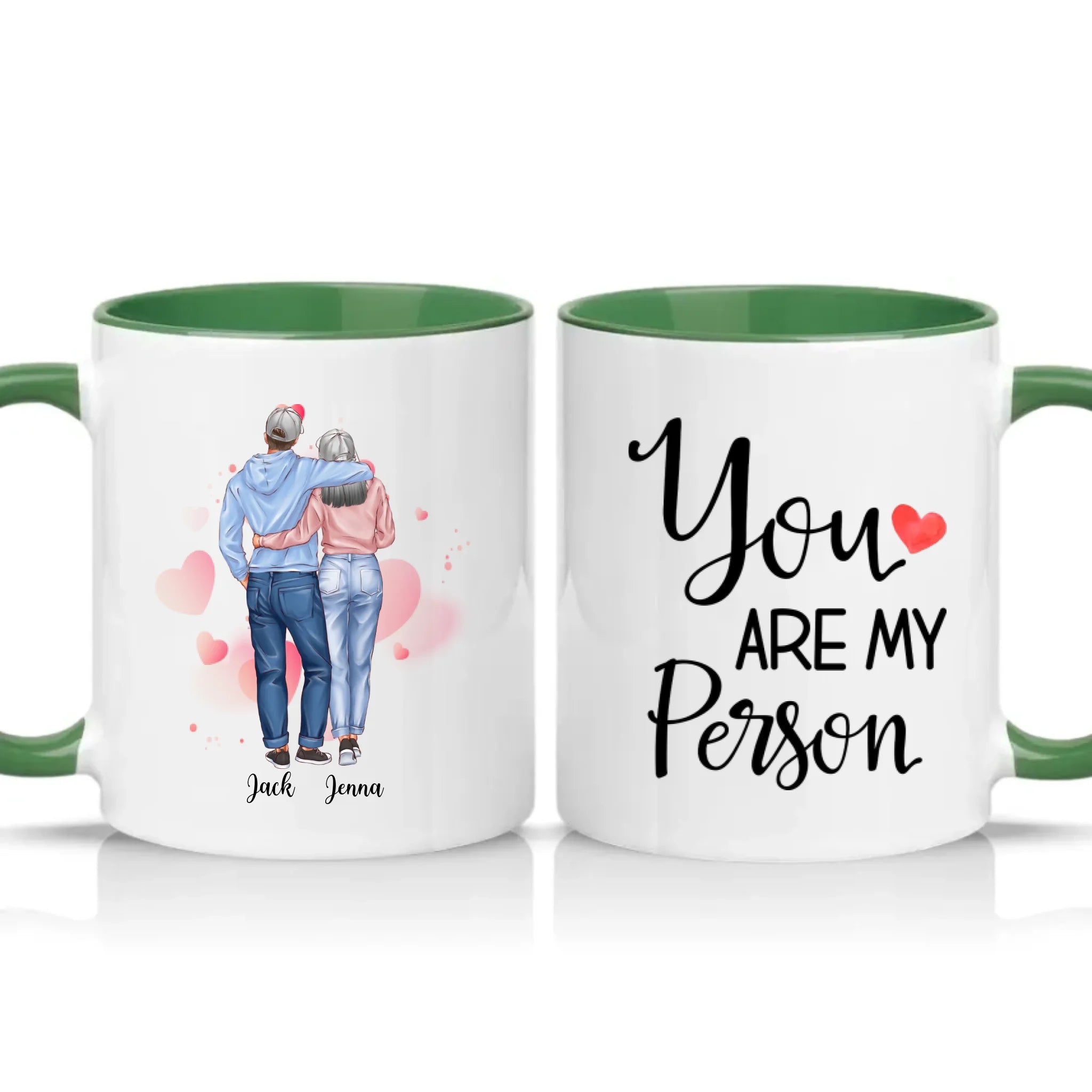 Two Tone 11oz Mug Racing Green