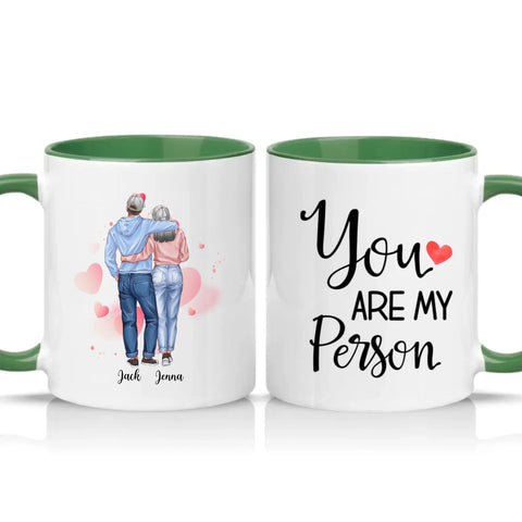 Two Tone 11oz Mug Racing Green