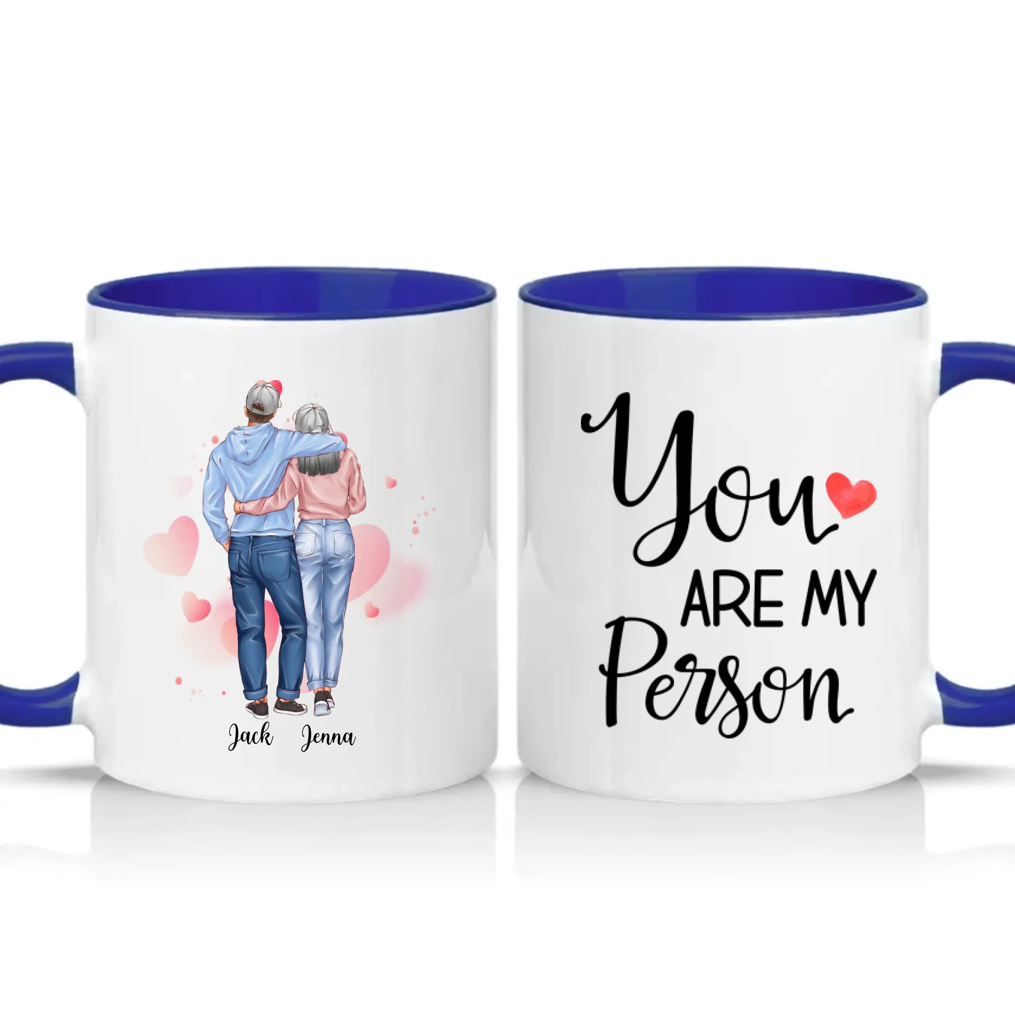 Two Tone 11oz Mug Dark Blue