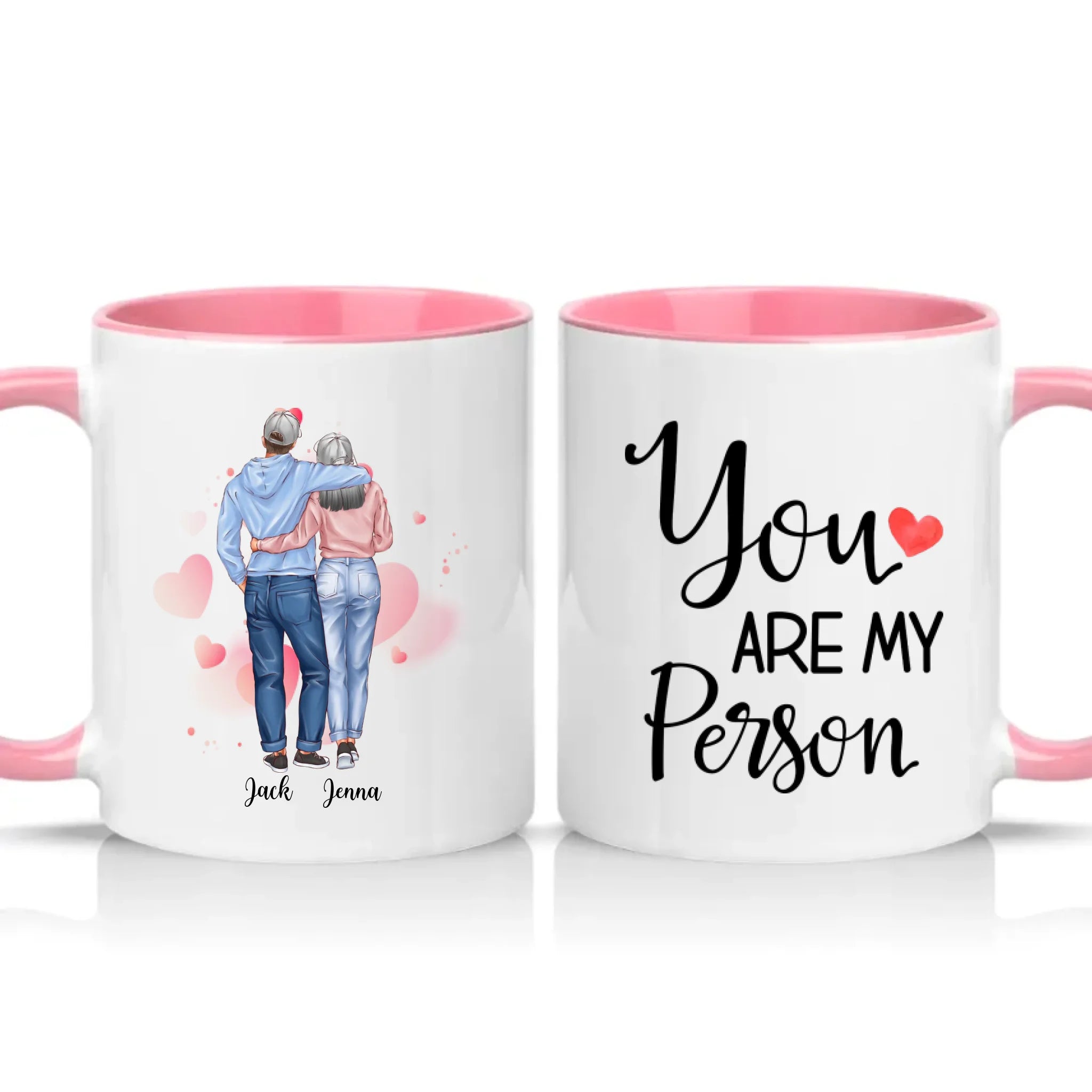 Two Tone 11oz Mug Pink