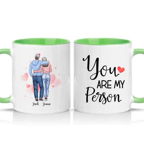 Two Tone 11oz Mug Green