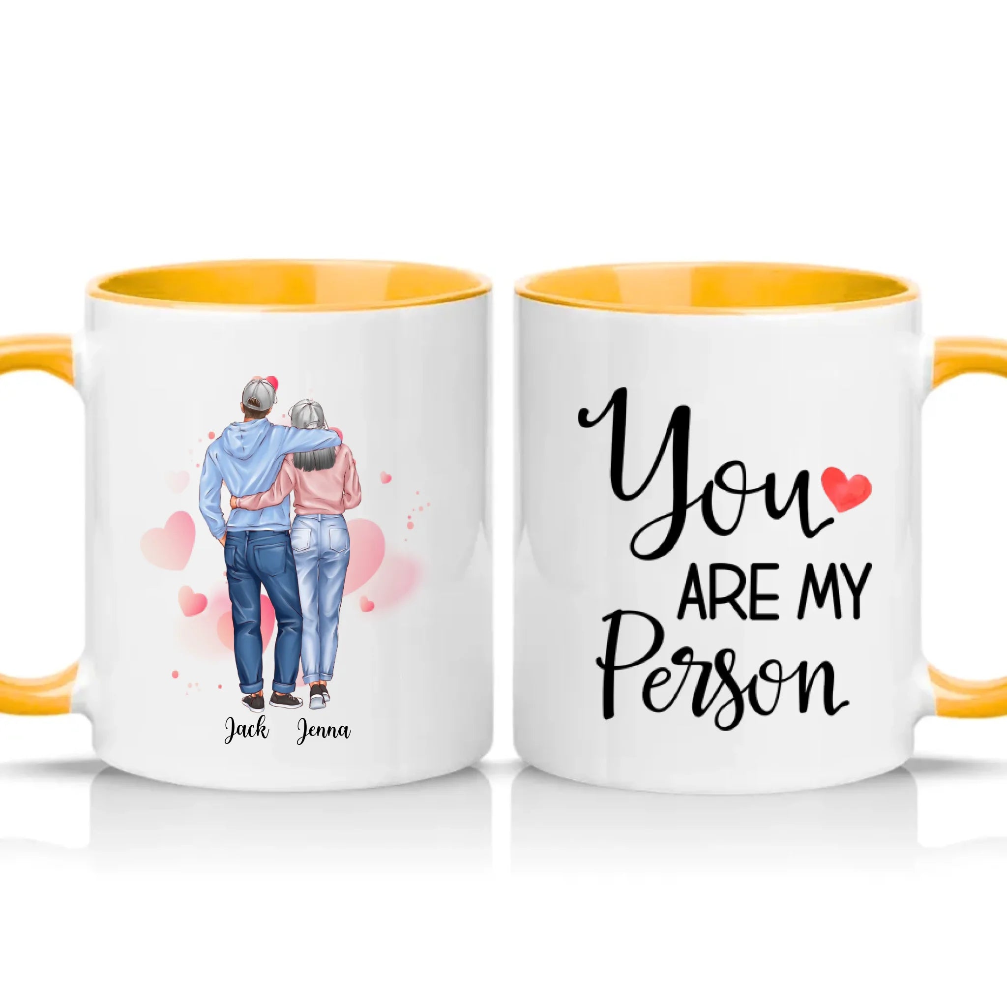 Two Tone 11oz Mug Golden Yellow