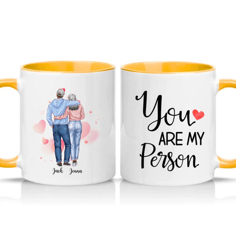 Two Tone 11oz Mug Golden Yellow