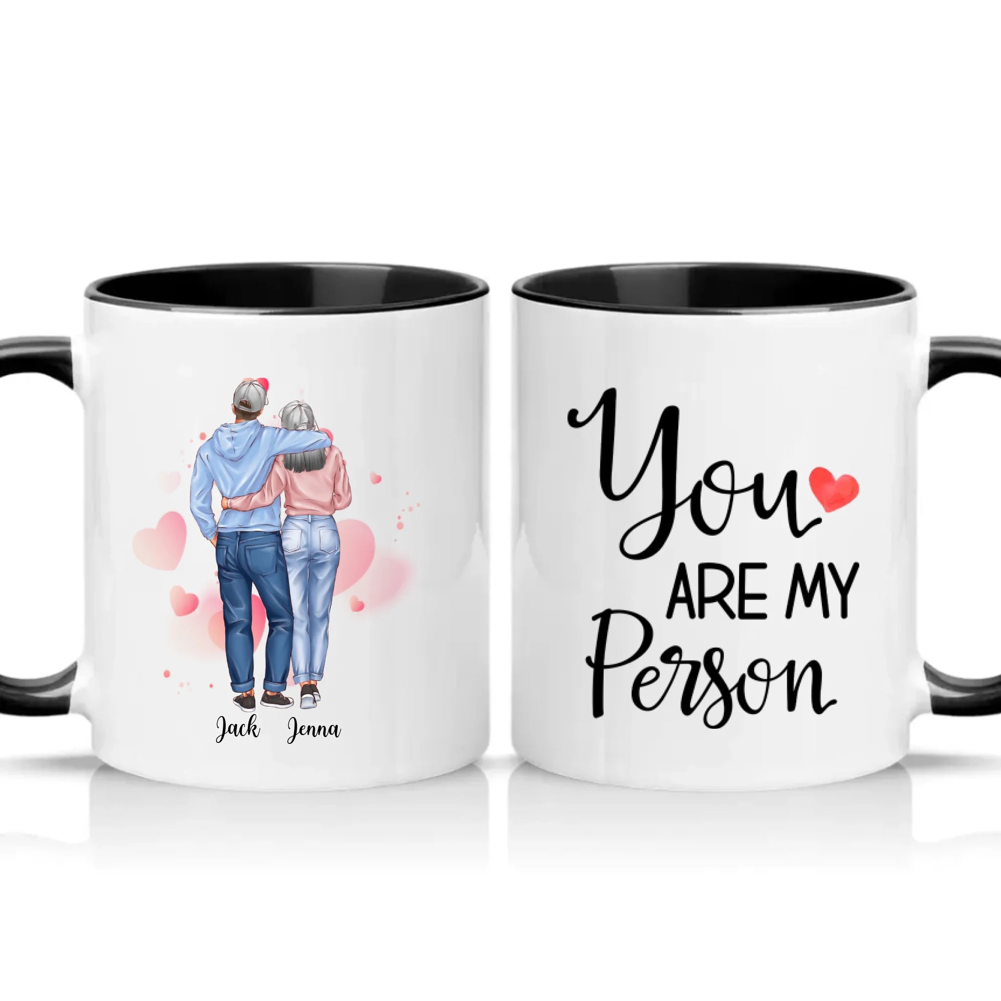 Two Tone 11oz Mug Black