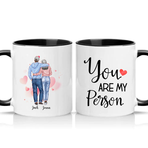 Two Tone 11oz Mug Black