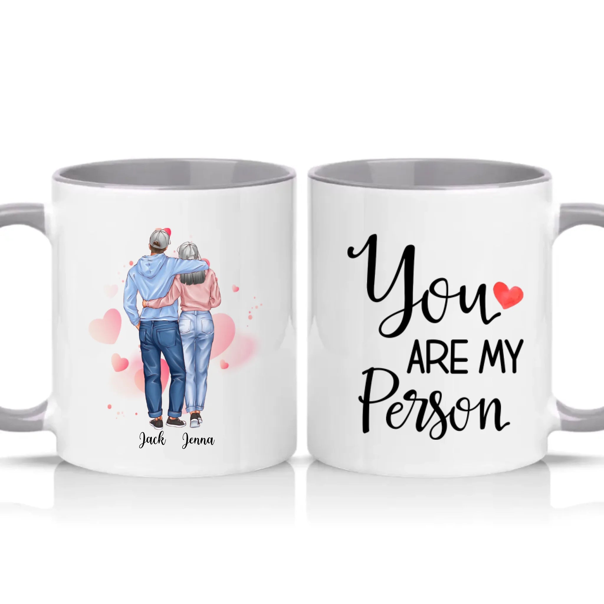 Two Tone 11oz Mug Grey