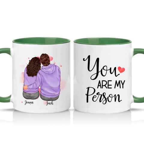 Two Tone 11oz Mug Racing Green