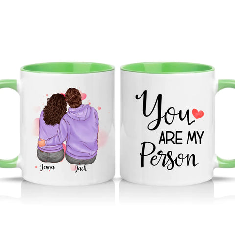 Two Tone 11oz Mug Green