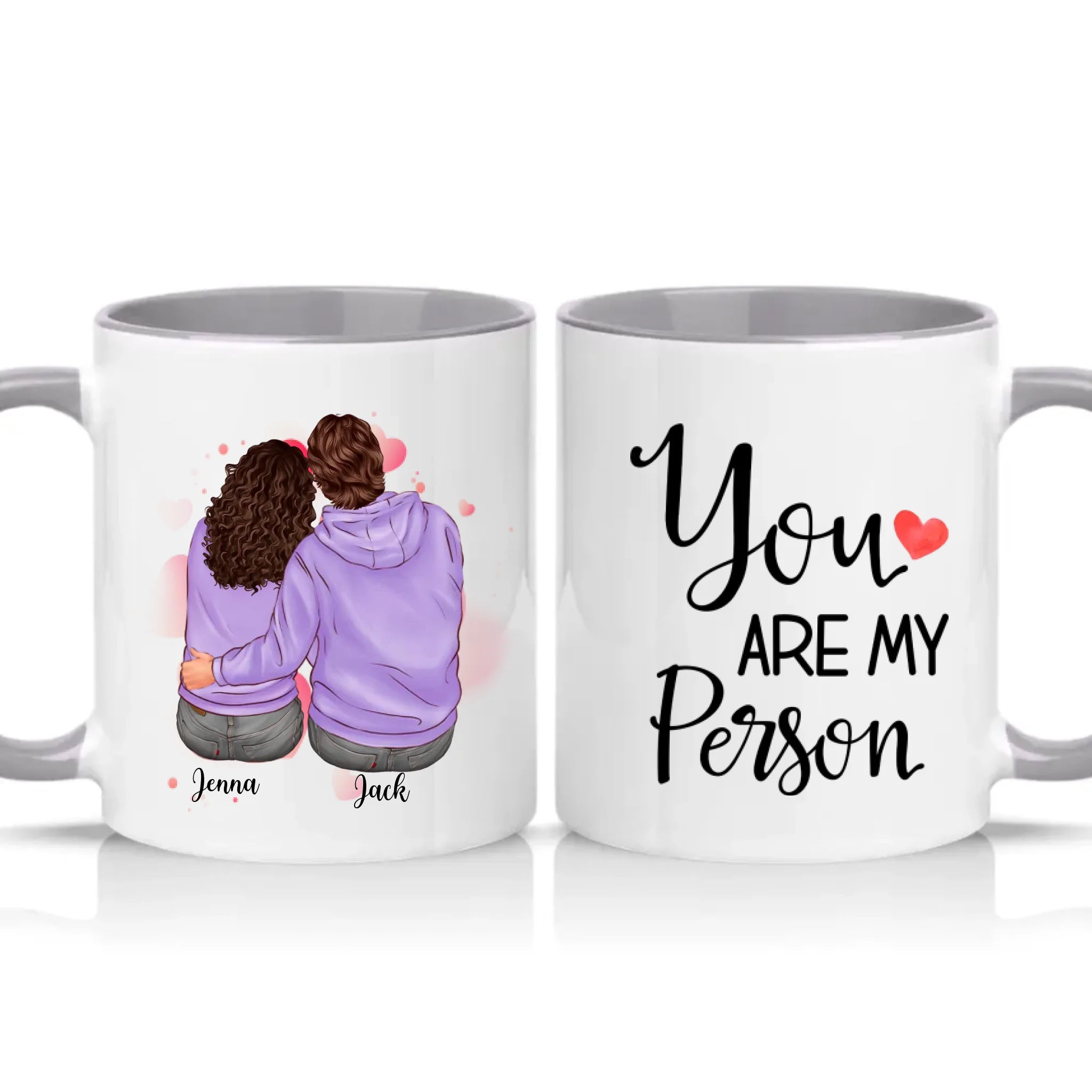 Two Tone 11oz Mug Grey