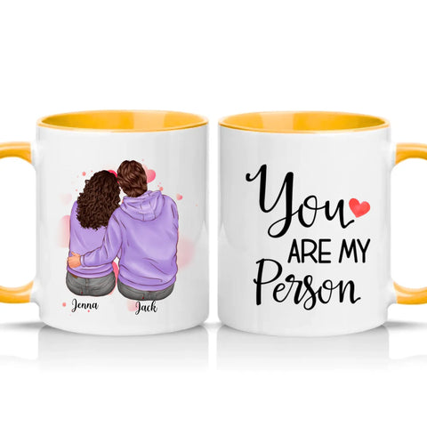Two Tone 11oz Mug Golden Yellow