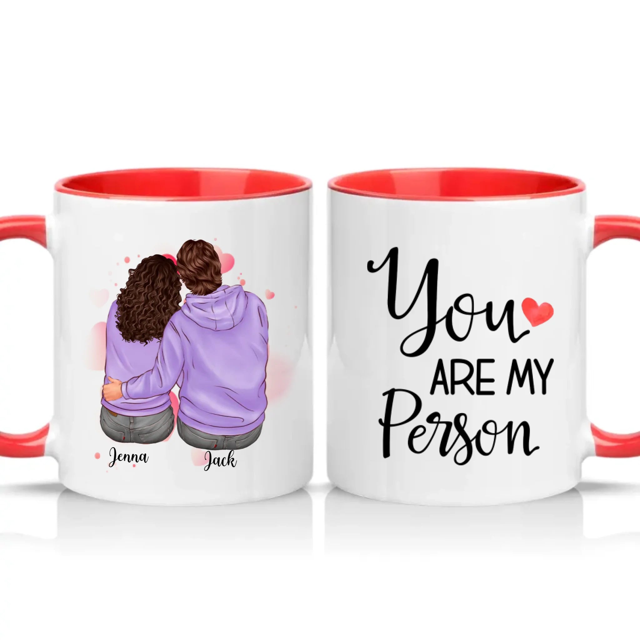 Two Tone 11oz Mug Red