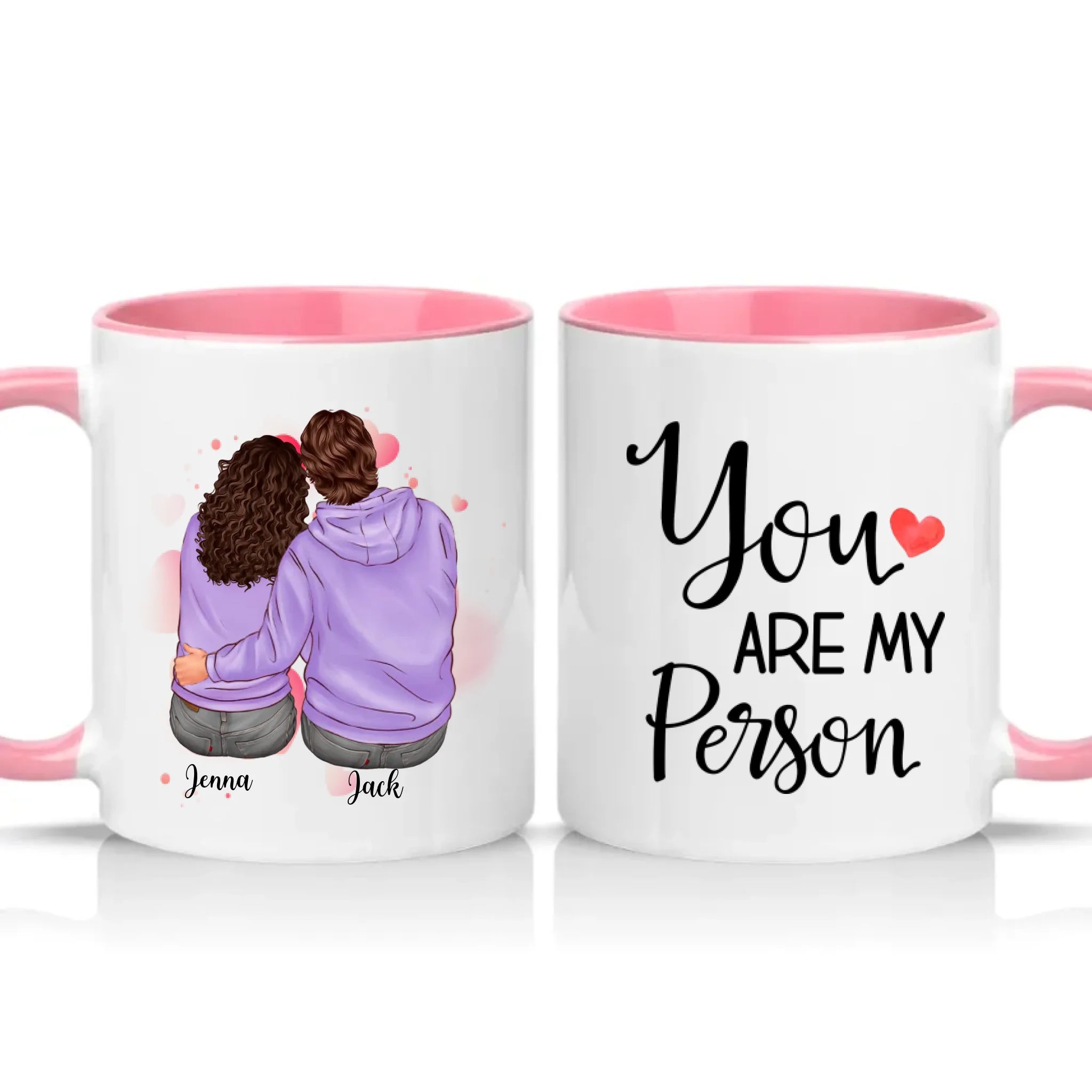 Two Tone 11oz Mug Pink