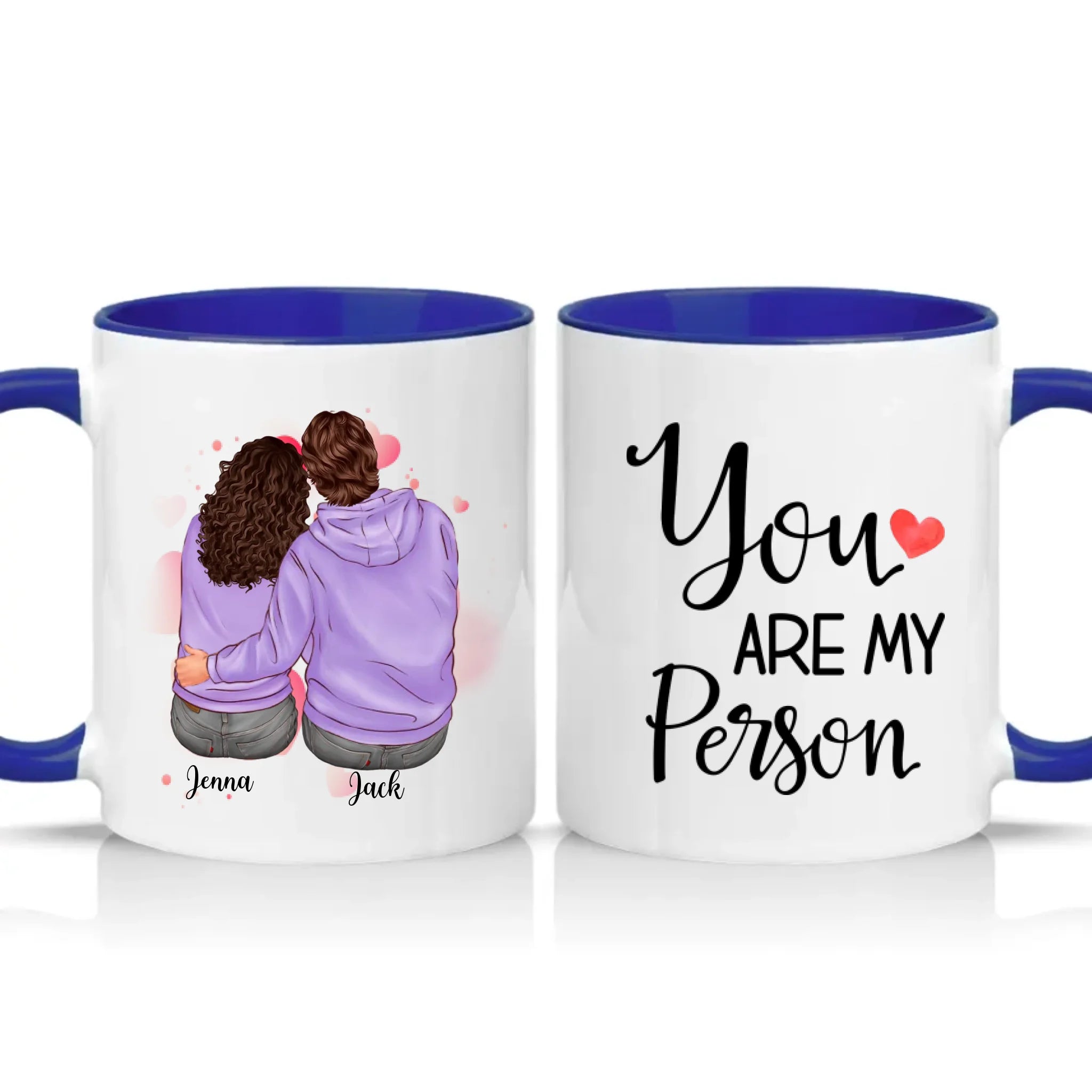 Two Tone 11oz Mug Dark Blue