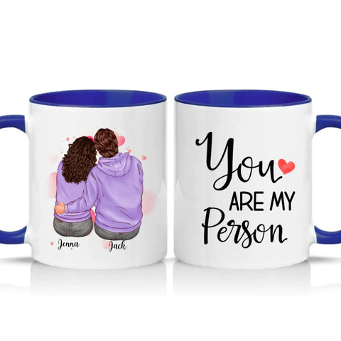 Two Tone 11oz Mug Dark Blue