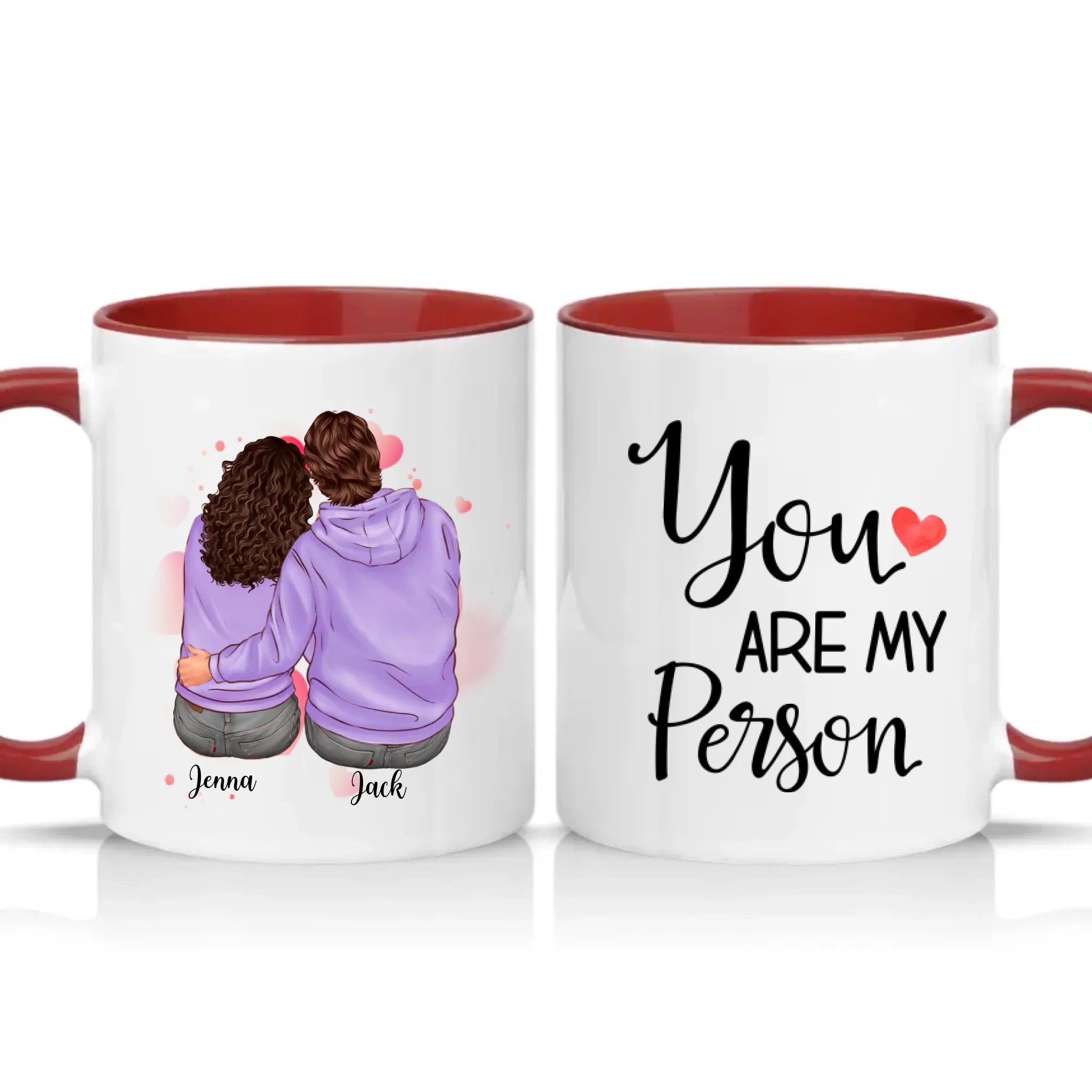 Two Tone 11oz Mug Burgundy