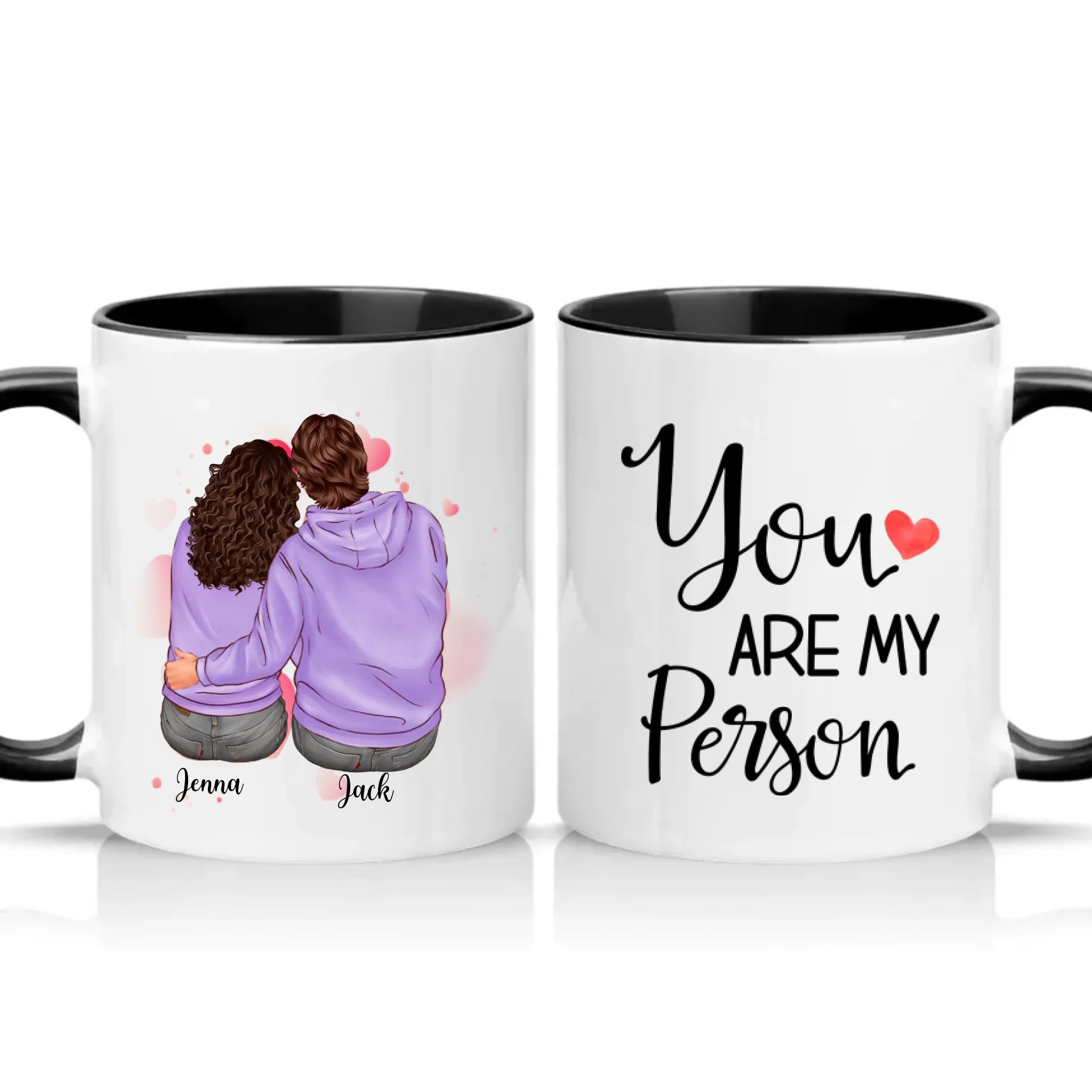 Two Tone 11oz Mug Black