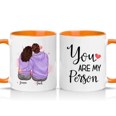 Two Tone 11oz Mug Orange