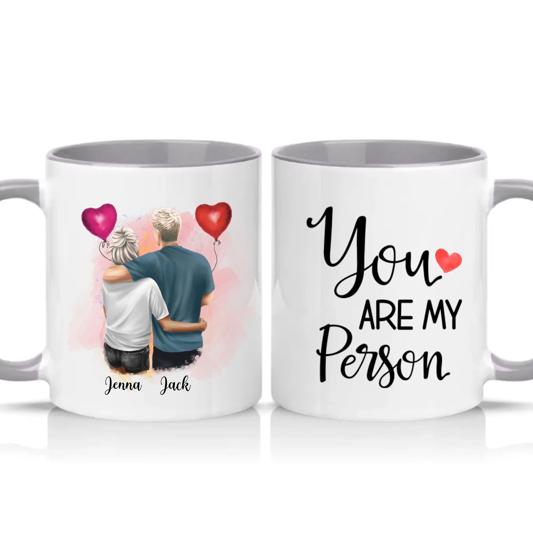 Two Tone 11oz Mug Grey