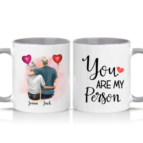 Two Tone 11oz Mug Grey