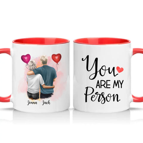 Two Tone 11oz Mug Red