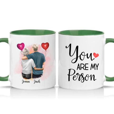 Two Tone 11oz Mug Racing Green