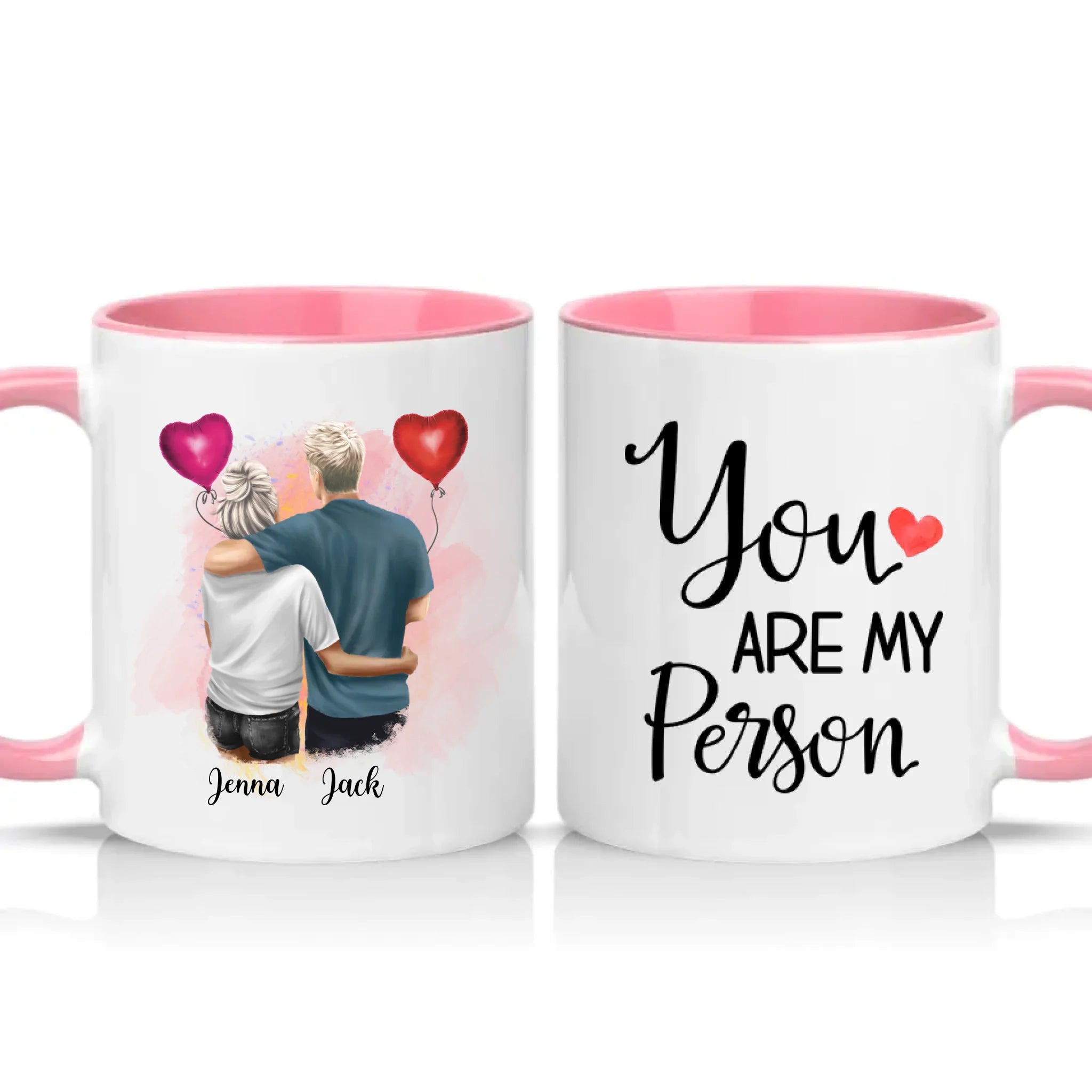 Two Tone 11oz Mug Pink