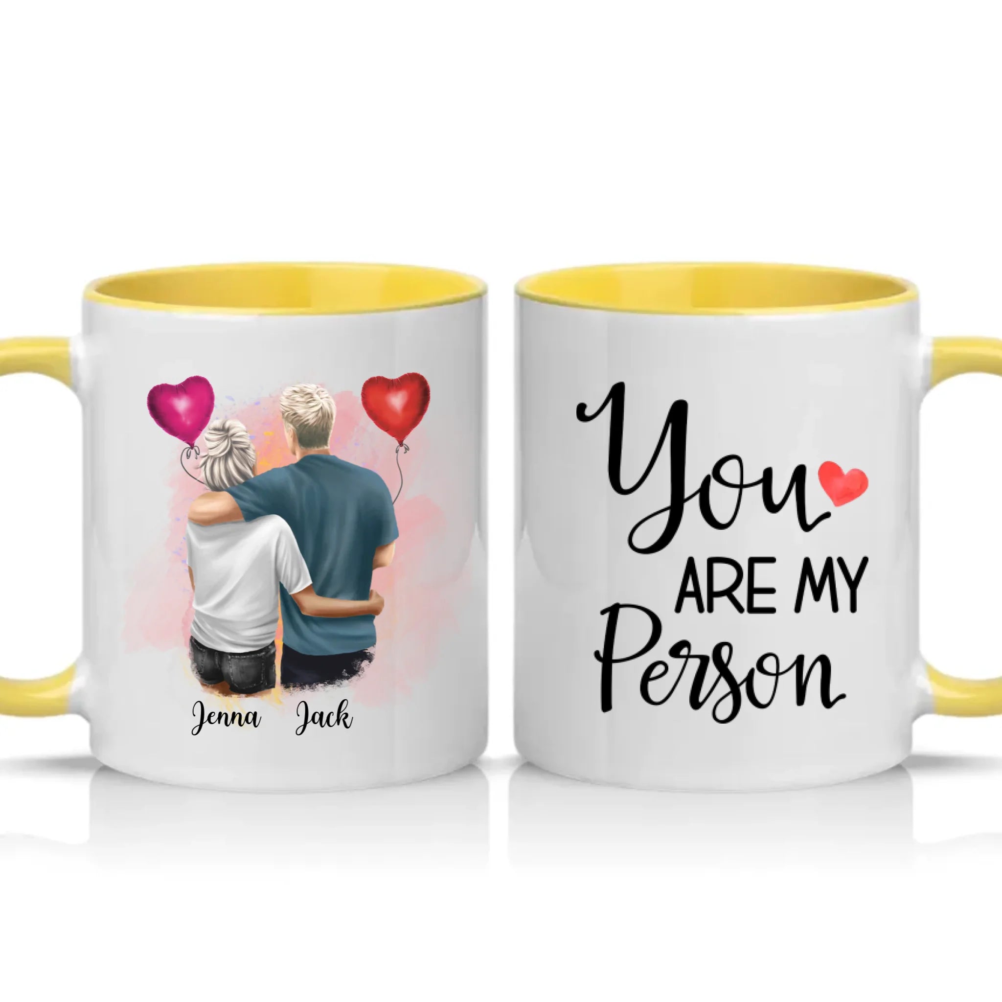 Two Tone 11oz Mug Yellow