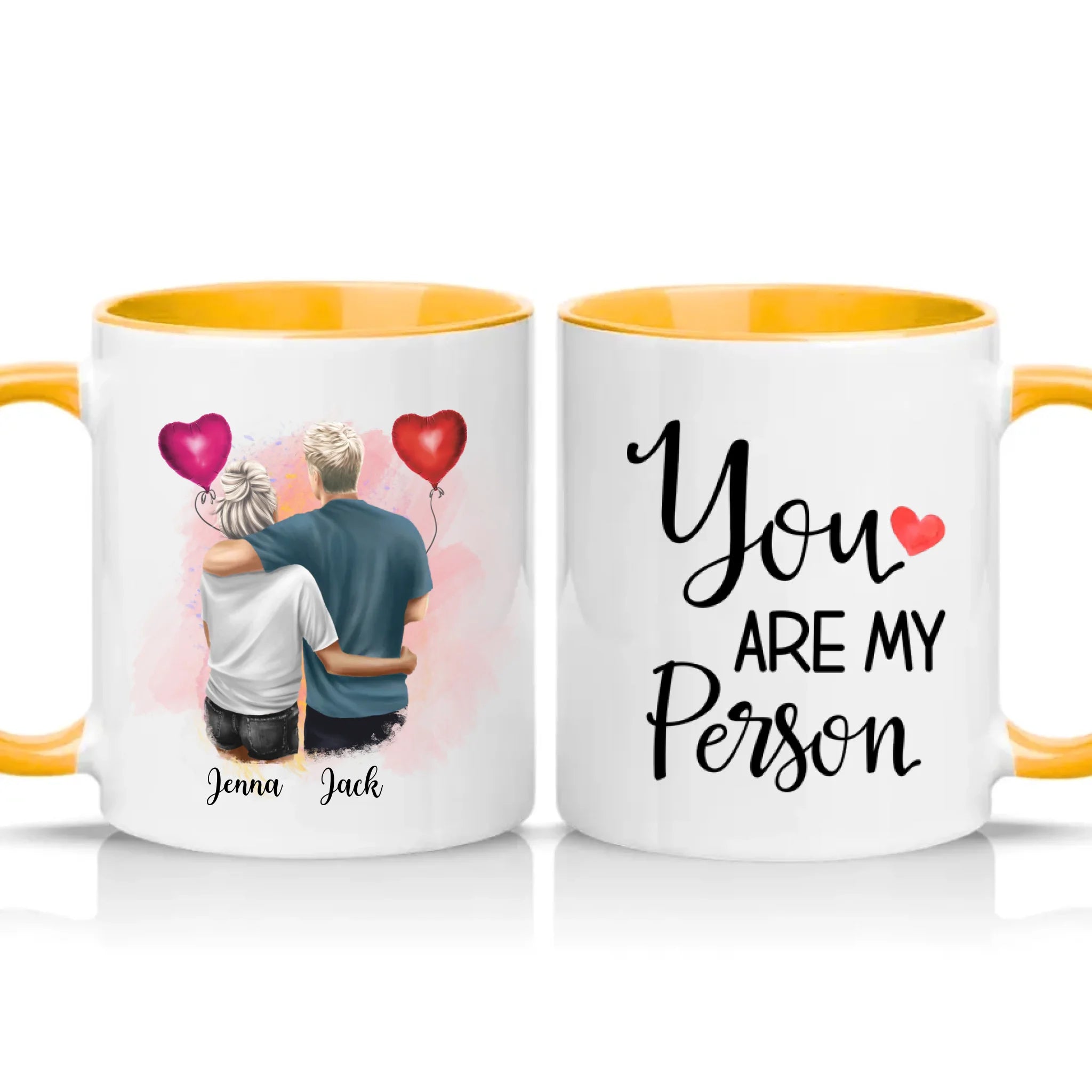 Two Tone 11oz Mug Golden Yellow