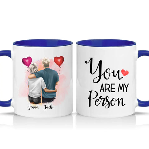 Two Tone 11oz Mug Dark Blue