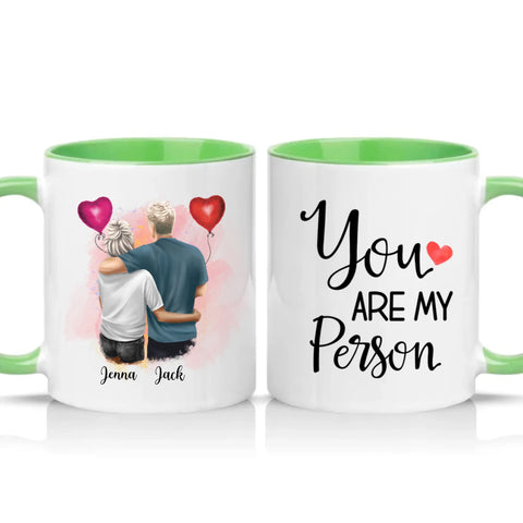 Two Tone 11oz Mug Green