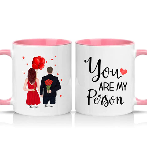 Two Tone 11oz Mug Pink