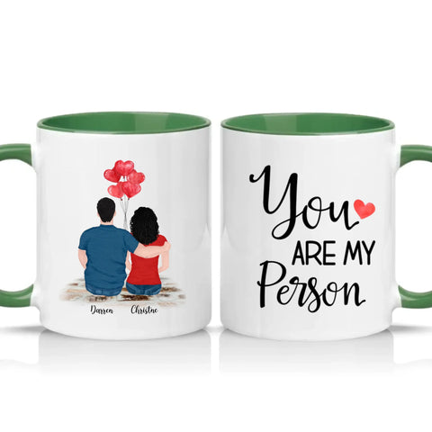 Two Tone 11oz Mug Racing Green