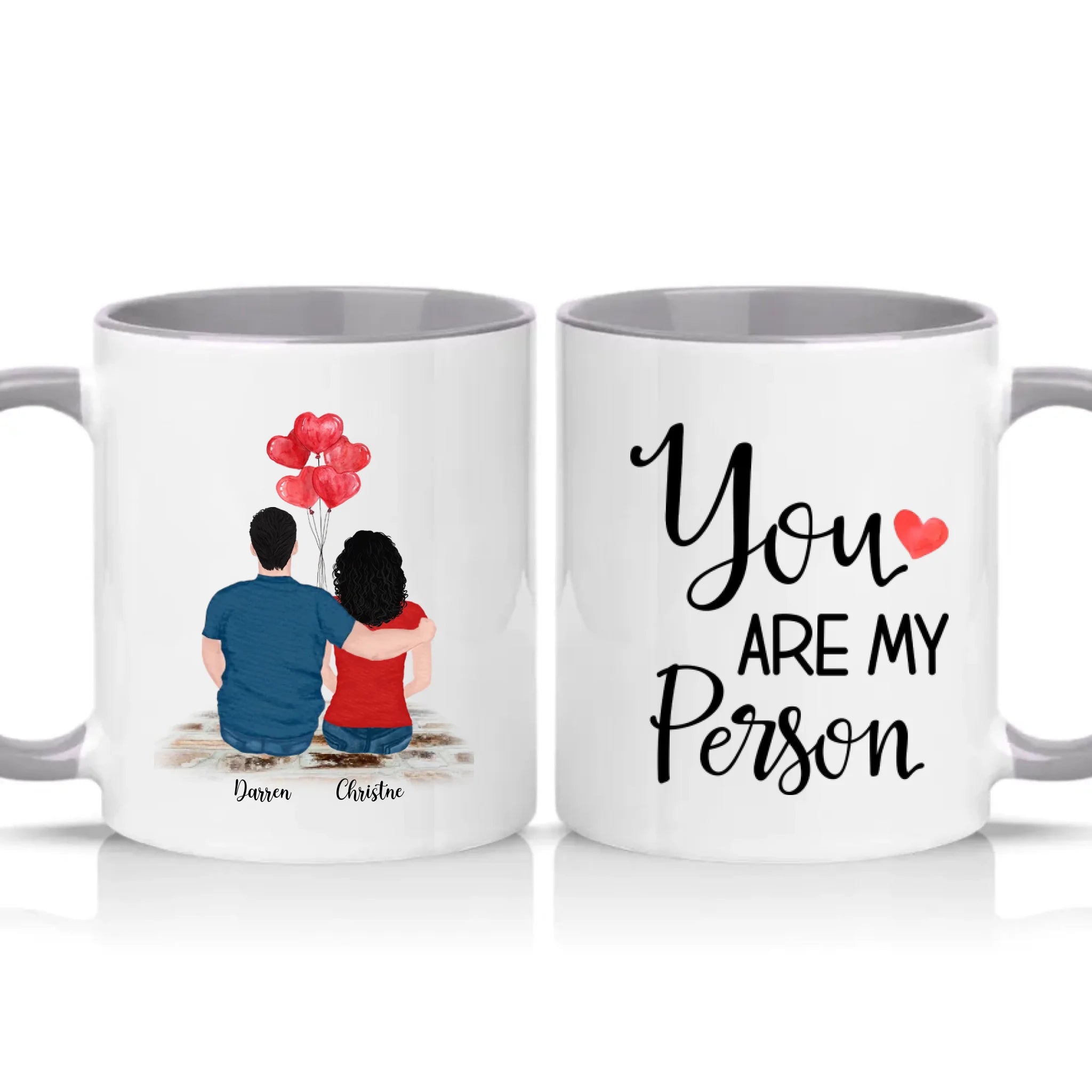 Two Tone 11oz Mug Grey