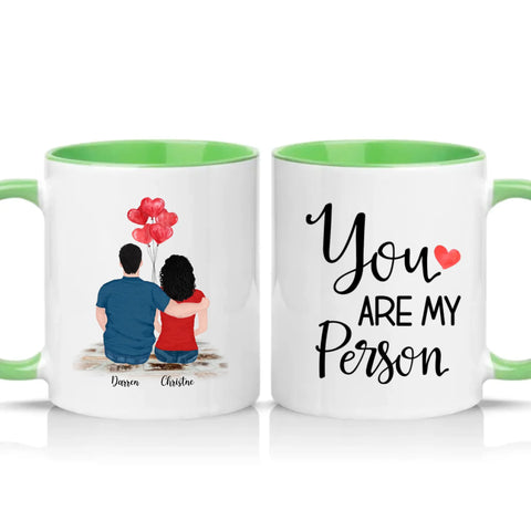 Two Tone 11oz Mug Green