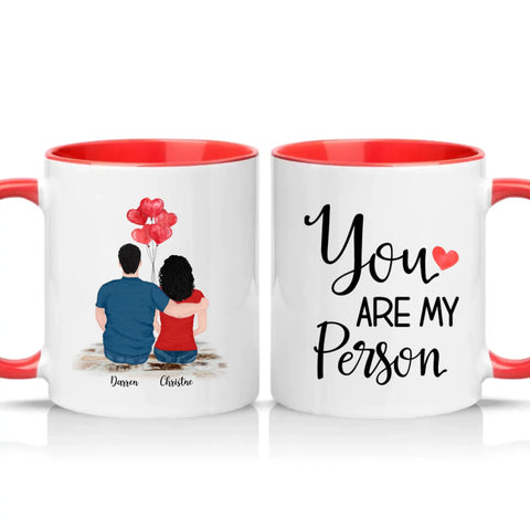 Two Tone 11oz Mug Red