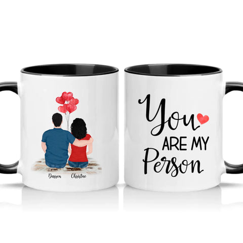 Two Tone 11oz Mug Black