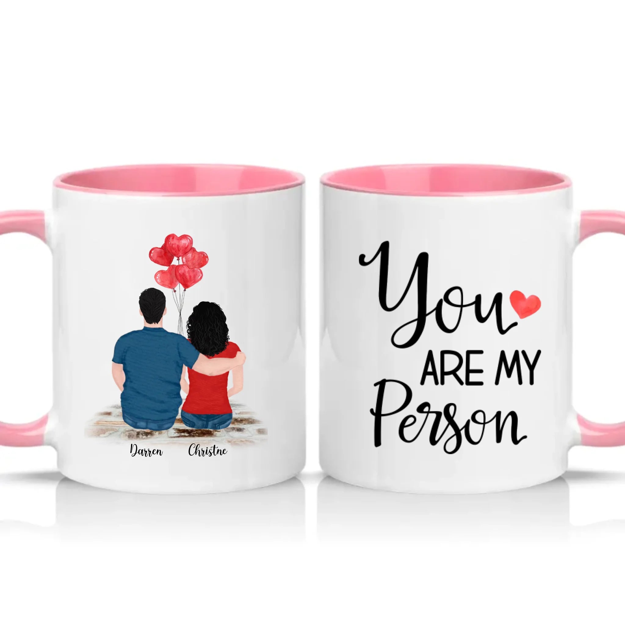Two Tone 11oz Mug Pink