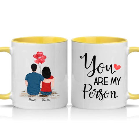Two Tone 11oz Mug Yellow