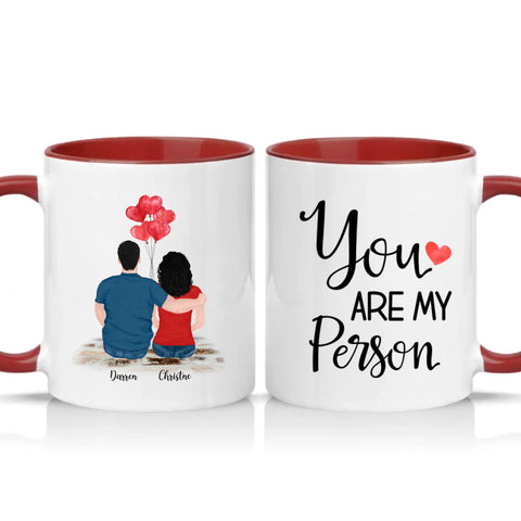 Two Tone 11oz Mug Burgundy