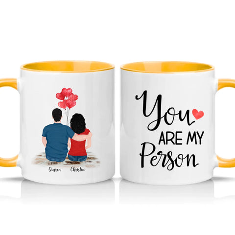 Two Tone 11oz Mug Golden Yellow