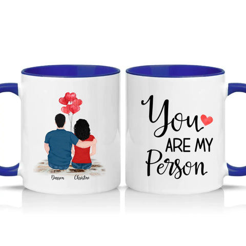 Two Tone 11oz Mug Dark Blue