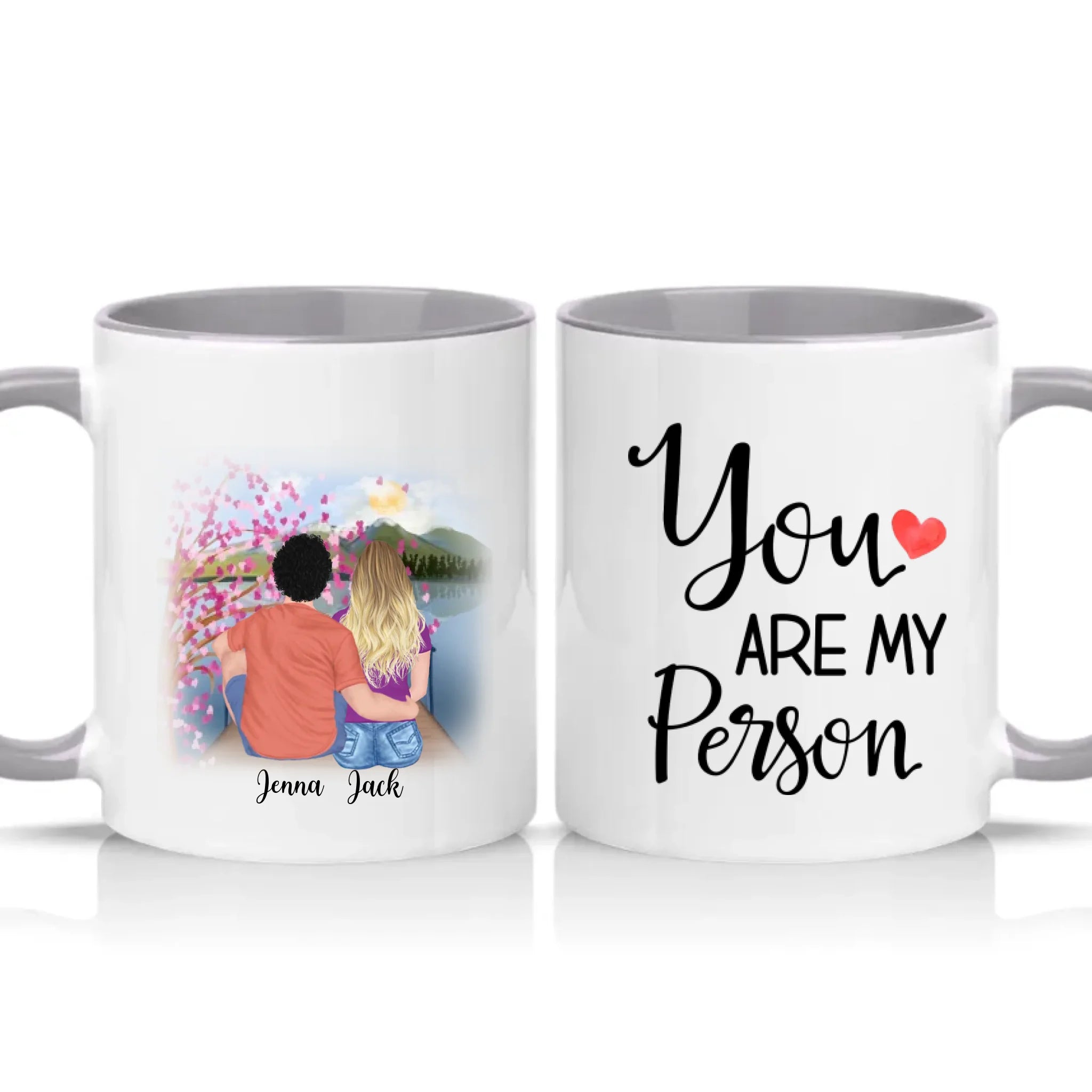 Two Tone 11oz Mug Grey